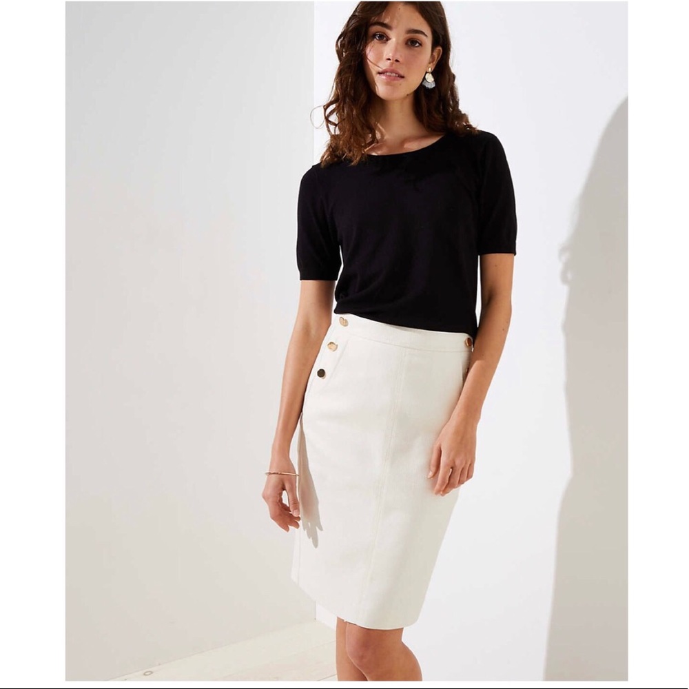 NWT LOFT Tall Sailor Pocket Pencil Skirt